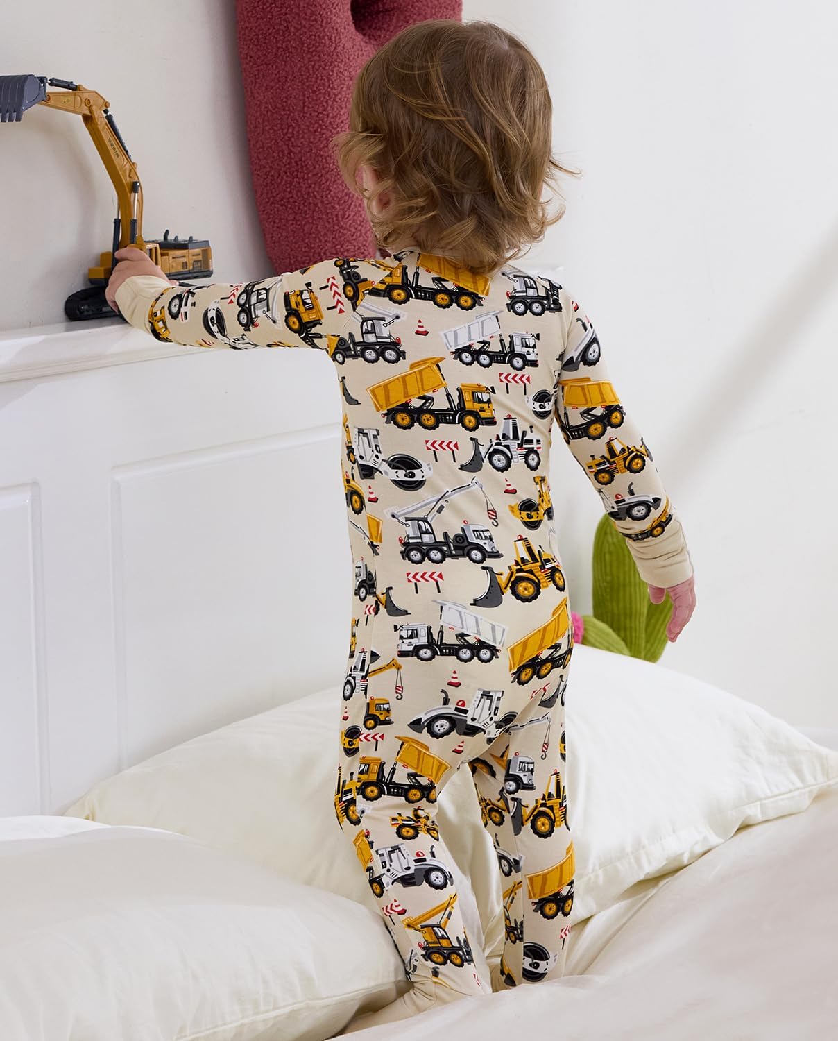 Bamboo Viscose Baby Convertible Footie Pajama, Zipper Pajamas for Baby Boys & Girls, Sleep & Play Footed - Image 3