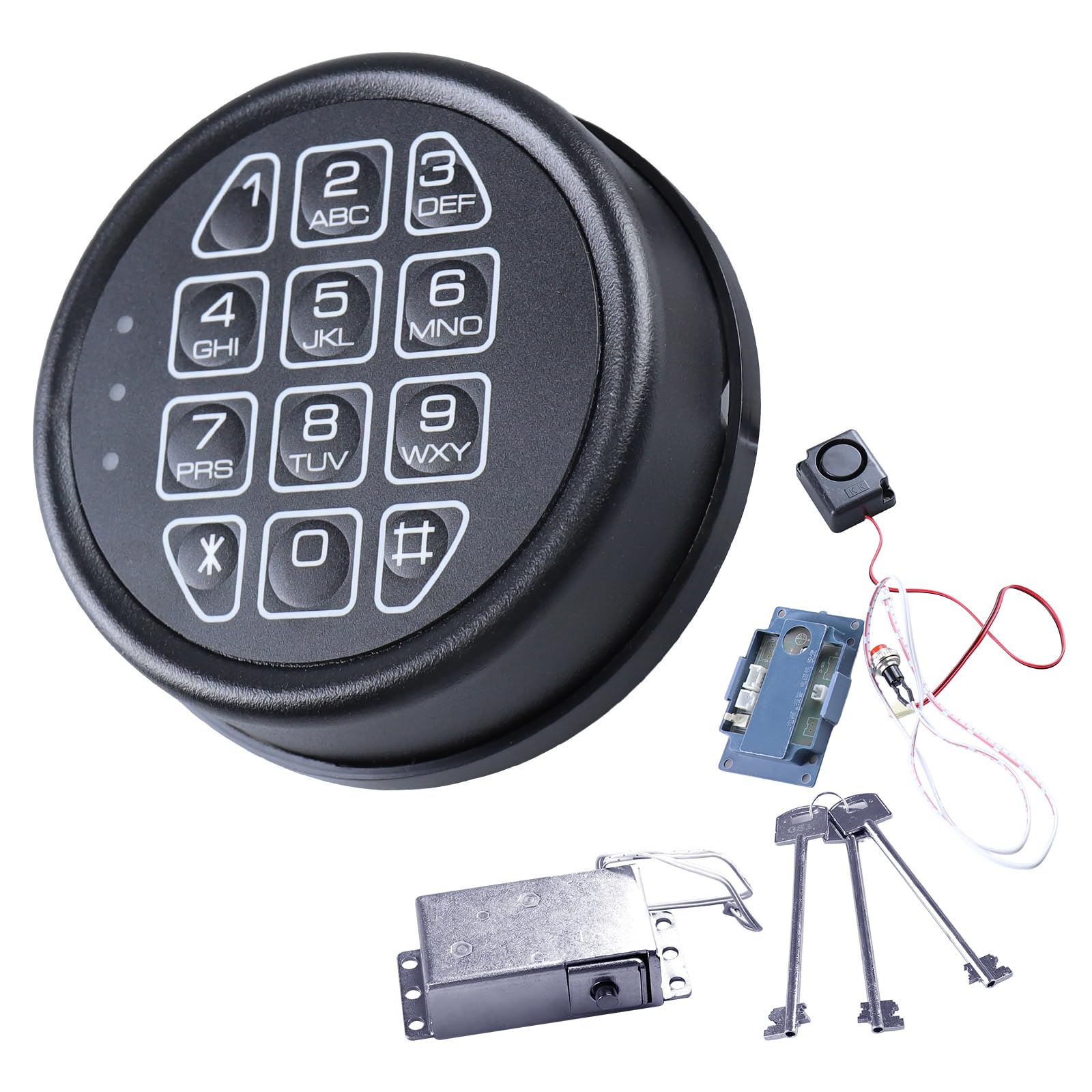 Clavier électronique et 2 clés de dépassement pour kit de verrouillage universel