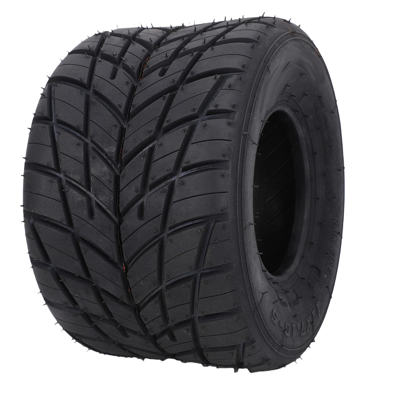 Tbest Go Kart Ruota Posteriore Pneumatico Tubeless Pioggia Gomma Durevole Antiscivolo Vuoto per Drift Trike e 11x7.10-5 5 "Dia