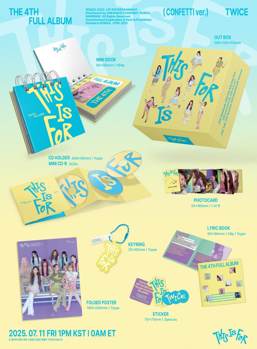 Amazon.co.jp: [ CONFETTI ver. ] TWICE - 4TH FULL ALBUM [ THIS IS