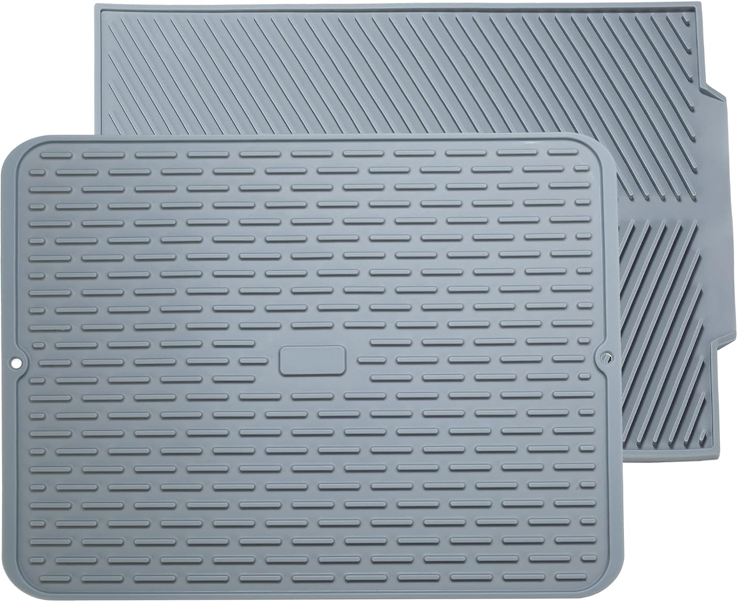 To encounter Silicone Drying Mat - 17" x 13"- Set of 2 Silicone Dish Draining Mat - Sink Mat - Heat Resistant Large Silicone Counter top Mat - Silicone Trivets