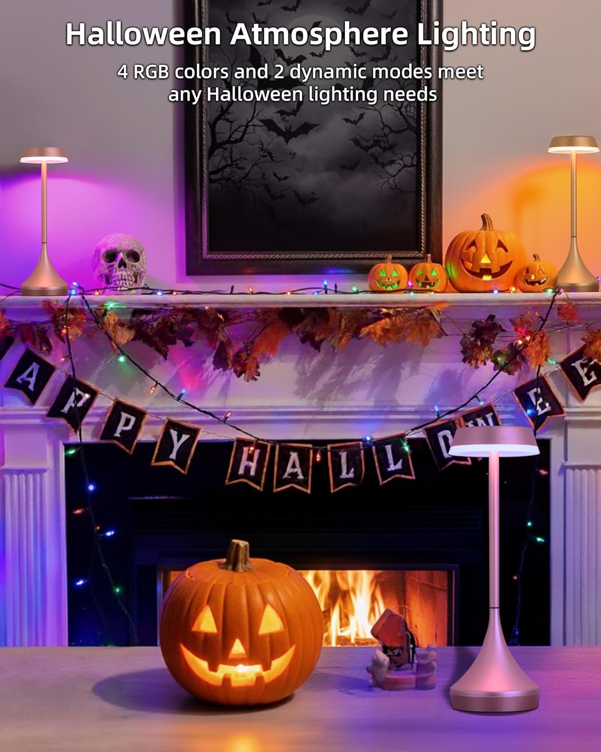 Cordless Lamp, 6000mAh, Outdoor Waterproof, Touch Control, Dimmable, 3 Color Temperature, RGB, LED Memory Function, Portable Battery Operated, Rechargeable Table Lamp Patio Dinning Restaurant Kitchen