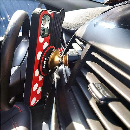 Miniatura 5 de Funda para iPhone 11, bonita funda para iPhone 11 con soporte de soporte 3D de cartón para cámara de cartón giratorio con soporte de agarre para