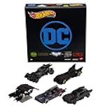 Batman Batmobile Toy Car Bundle, Set of 5 Fan-Favorite Castings in 1:64 Scale with Special Packaging