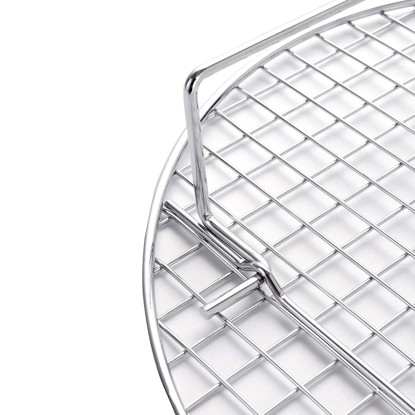 Paquete de 4 estantes de vapor de 10.5 pulgadas para asar a la parrilla para enfriar cocinar al vapor, levantar alimentos en ollas, bandeja para pasteles, olla a presión y horno 6