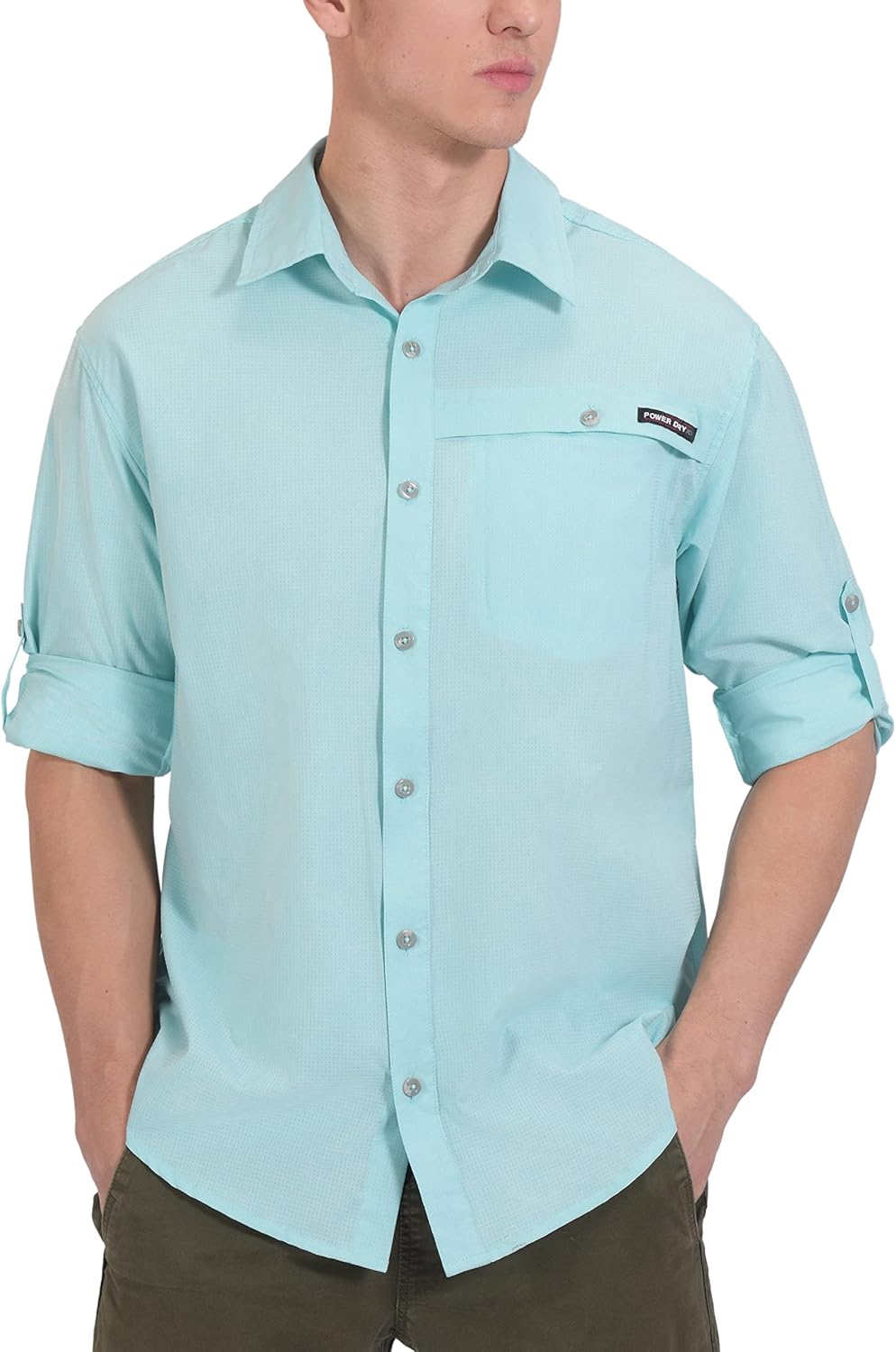 Little Donkey Andy Men's UPF 50+ UV Protection Shirt, Breathable Long Sleeve Fishing Hiking Shirt, Air-Holes Tech