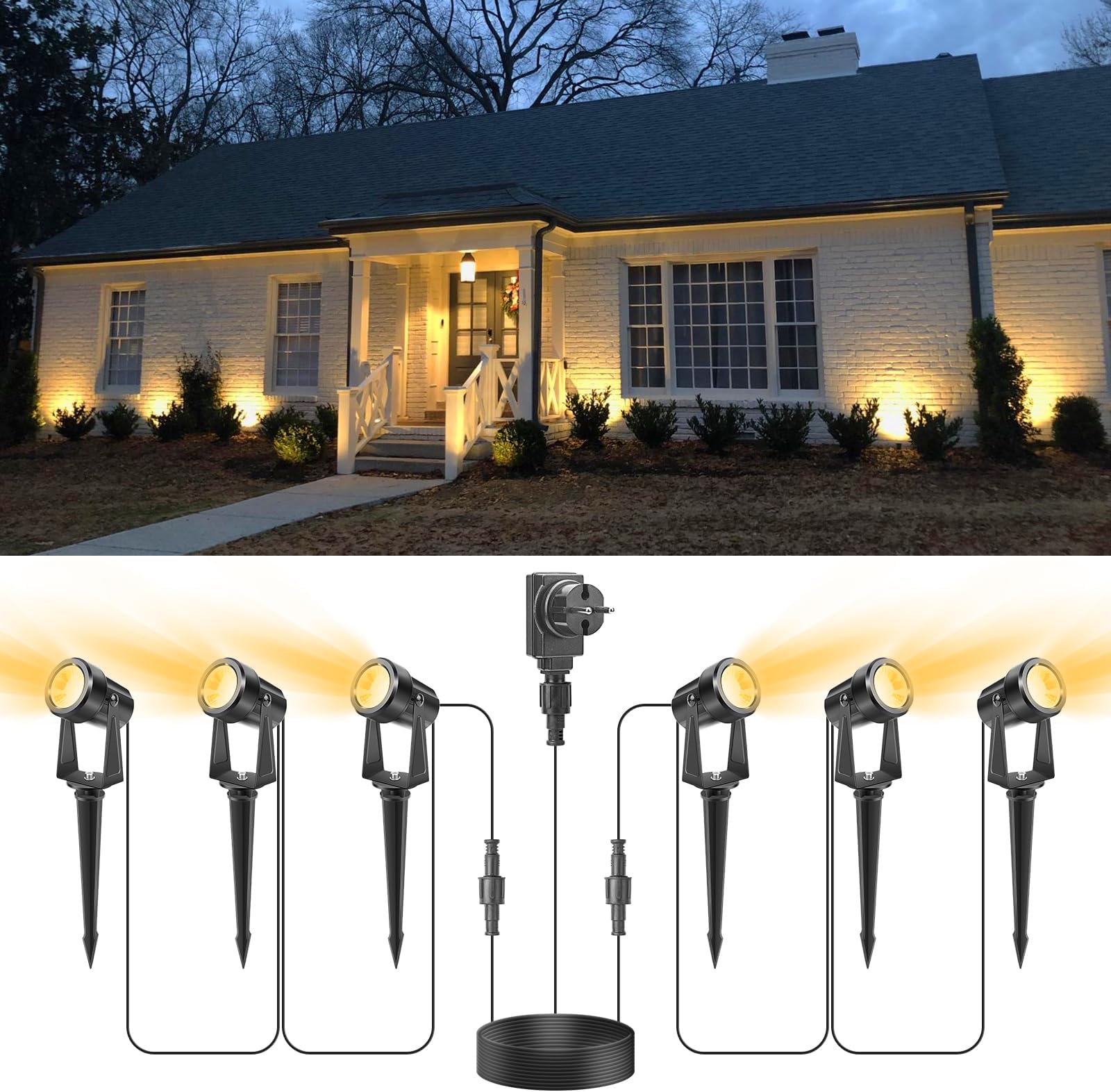 VOLISUN Gartenstrahler Led Außen Wasserdicht,Gartenbeleuchtung Mit