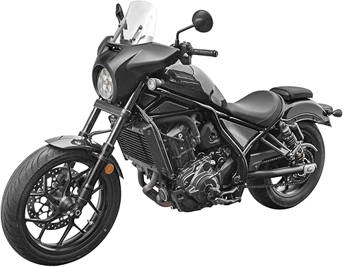 Vista 36 de Carenado de motocicleta para Honda Rebel CMX 1100 Rebel1100 CMX1100 CMX1100 2021 2022 2023 2024 2025 2026 Máscara de viento deflector cubierta gris