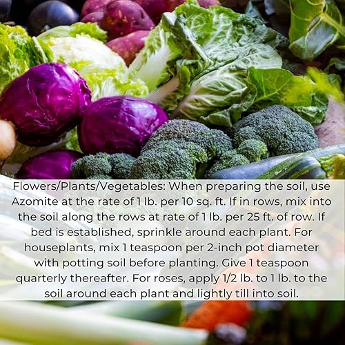 Miniatura 6 de Handy Pantry 2 libras de azomita - OMRI marca de fertilizantes aditivos minerales orgánicos para suelos - 67 minerales traza: selenio, vanadio, cromo
