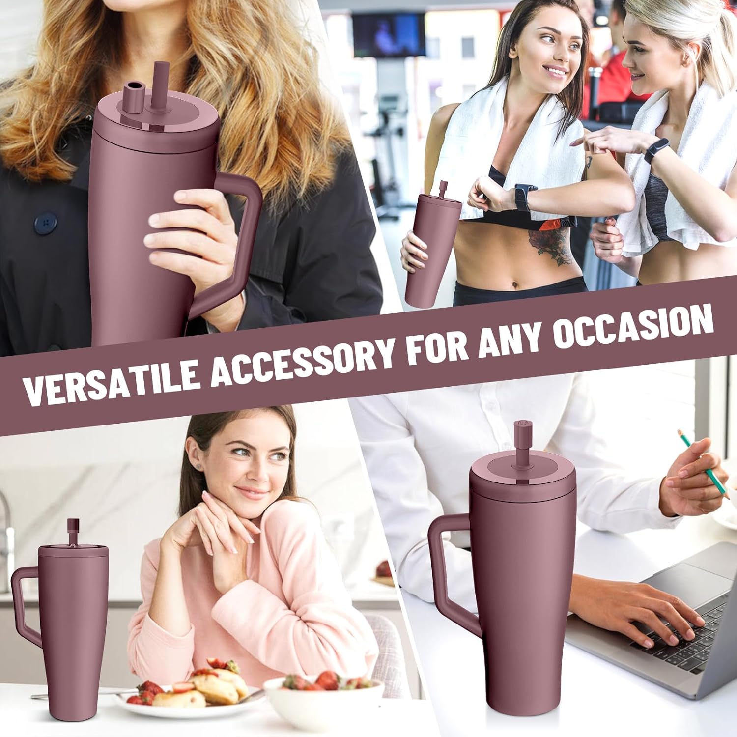 2 Pack Magnetic Straw Cover, Silicone Leakproof Straw Protector for Tumbler, Compatible with Era/Resa, Drinkware Accessory - Image 7