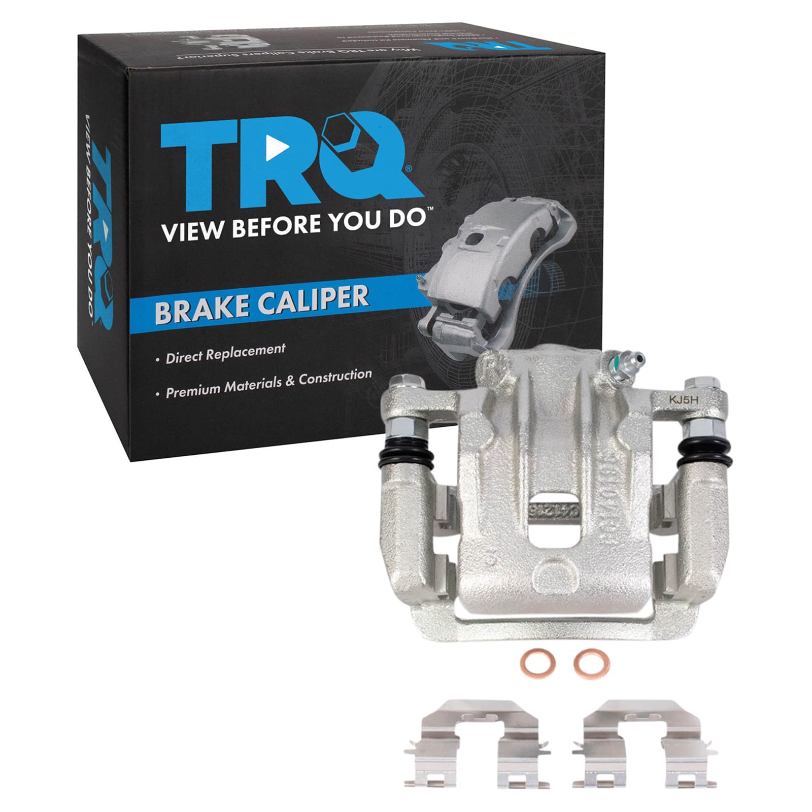 TRQ Rear Right Brake Caliper w/Bracket Passenger Side