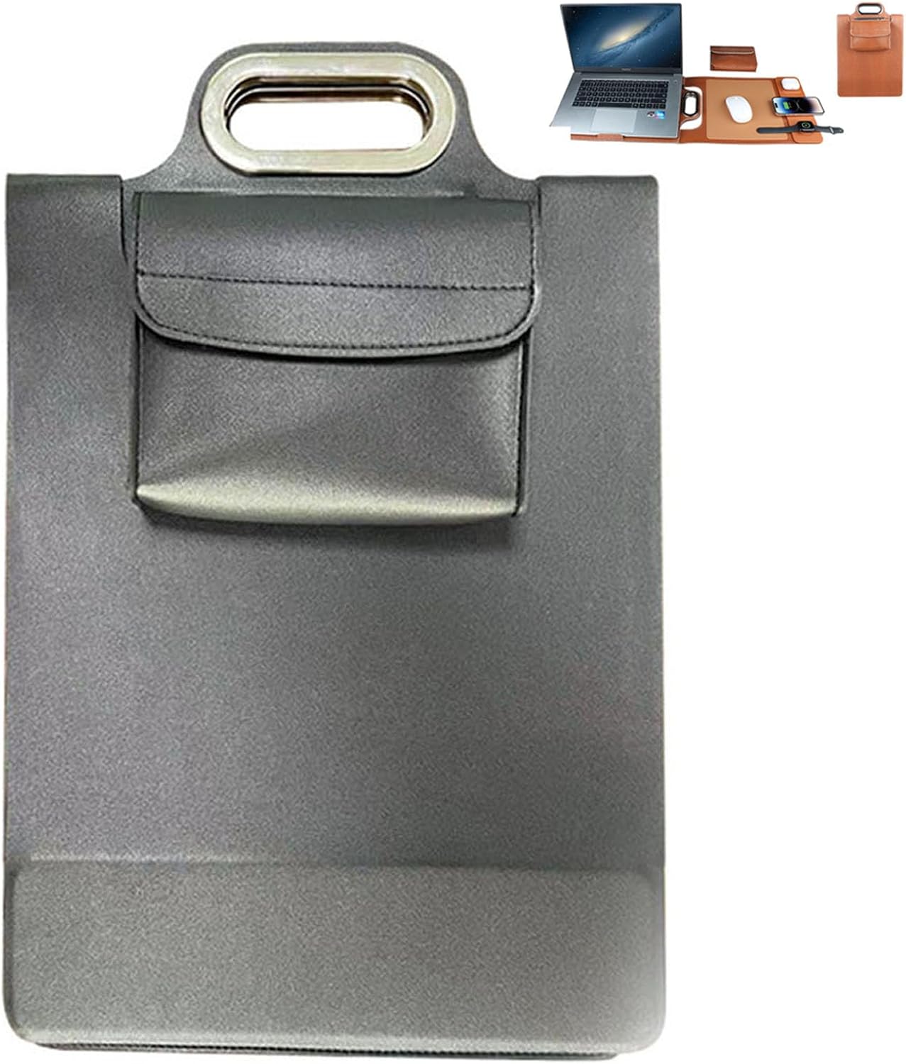 3 in 1 Premium Wireless Charging Laptop Bag, Multi-Device Wireless Ergonomic Laptop Stand & Mousepad