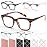 CHOFILORD 6 Pack Fashion Reading Glasses for Women Men Blue Light Blocking Oversized Square Readers with Spring Hinge (6 Pack Colorful D, 1.75, x)