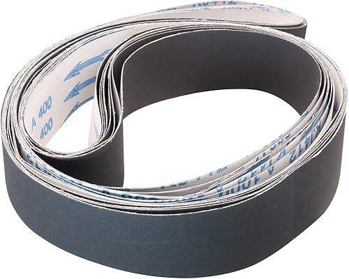 Miniatura 8 de 2 correas de lijado de 72 pulgadas, bandas de lijadora de carburo de silicio para afilar cuchillos, 2 unidades cada una de 400, 600, 800, 1000
