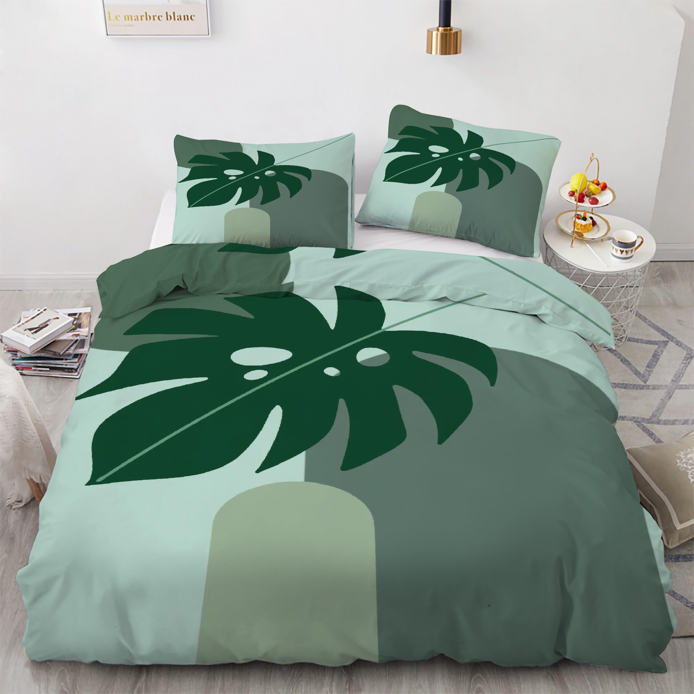 Housse de couette 240 x 260 feuille parure de lit fermeture éclair anti-glissement