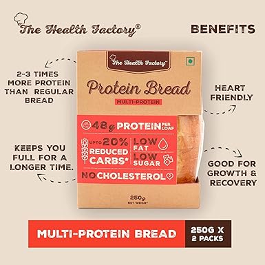 The Health Factory Multi Protein Bread 250 Gm Pack Of 3 Amazon In Grocery Gourmet Foods
