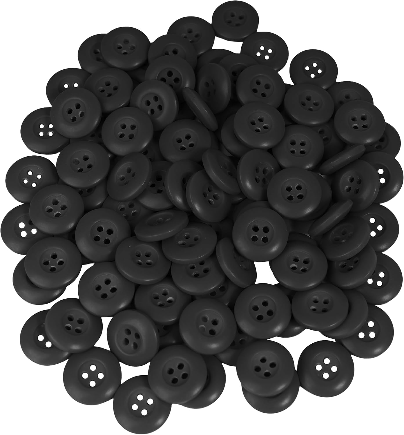 Rothco BDU Replacement Buttons Bag of 100 – Durable Plastic 4-Hole Buttons for BDU Pants, Shirts, and Jackets