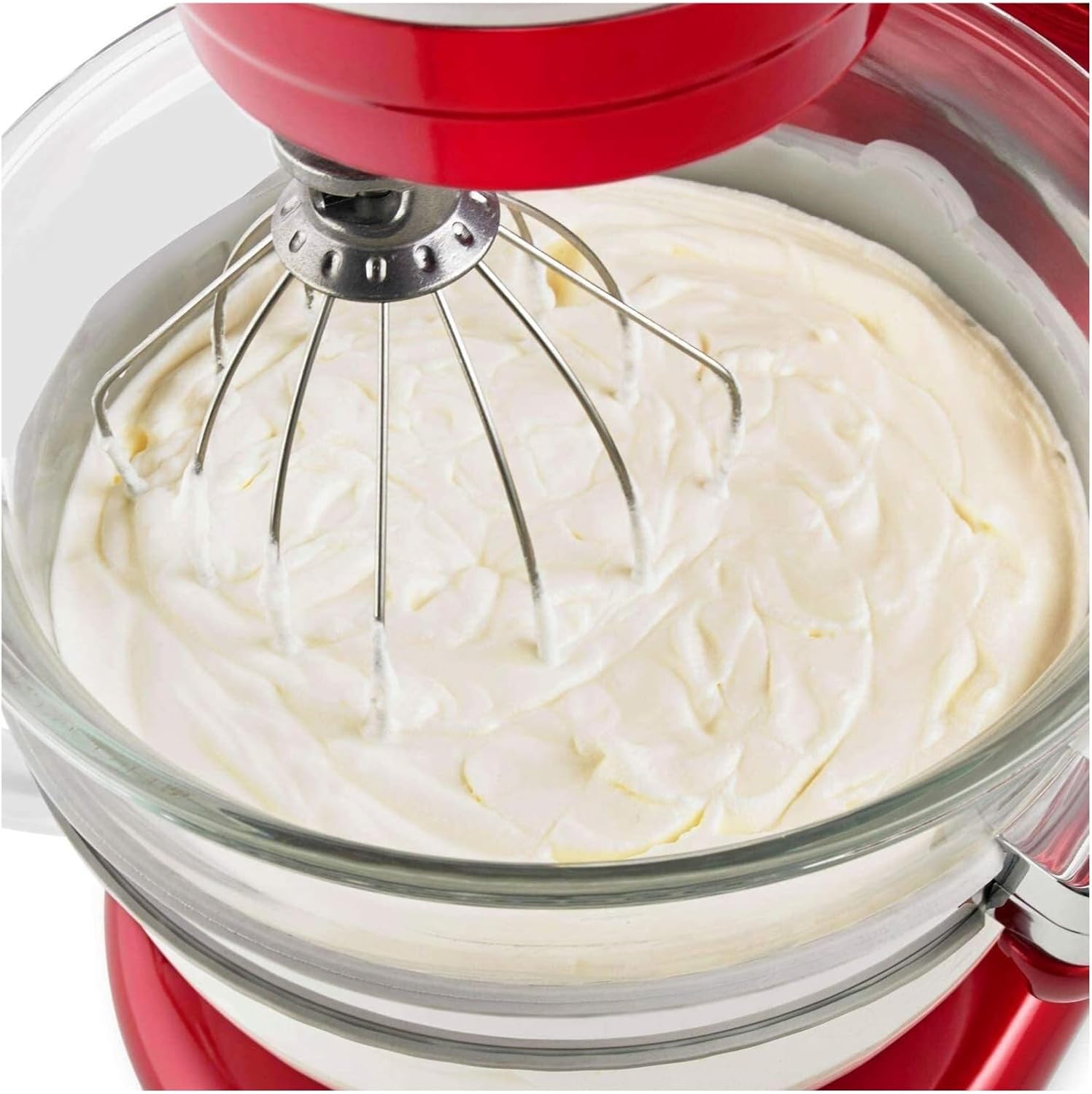 KN256WW 6-Wire Compatible for Whip Attachment ，Compatible for KitchenAid 5-6 Quart Bowl-Lift Stand Mixer Accessory Replacement, Egg Cream Stirrer