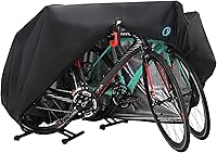 Vista 10 de Cubierta para bicicleta, cubierta impermeable para bicicleta al aire libre con agujero de bloqueo para bicicletas de montaña y de carretera