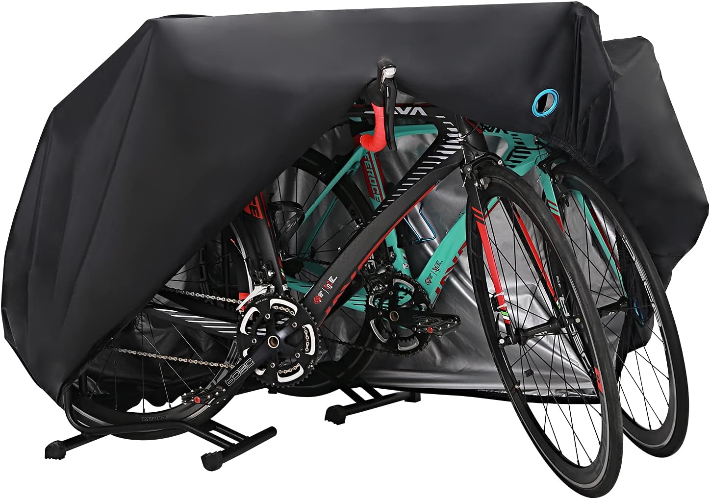 Bike Cover for 2-3 Bike Waterproof Outdoor Bicycle Cover with Lock Hole for Mountain Road Bikes