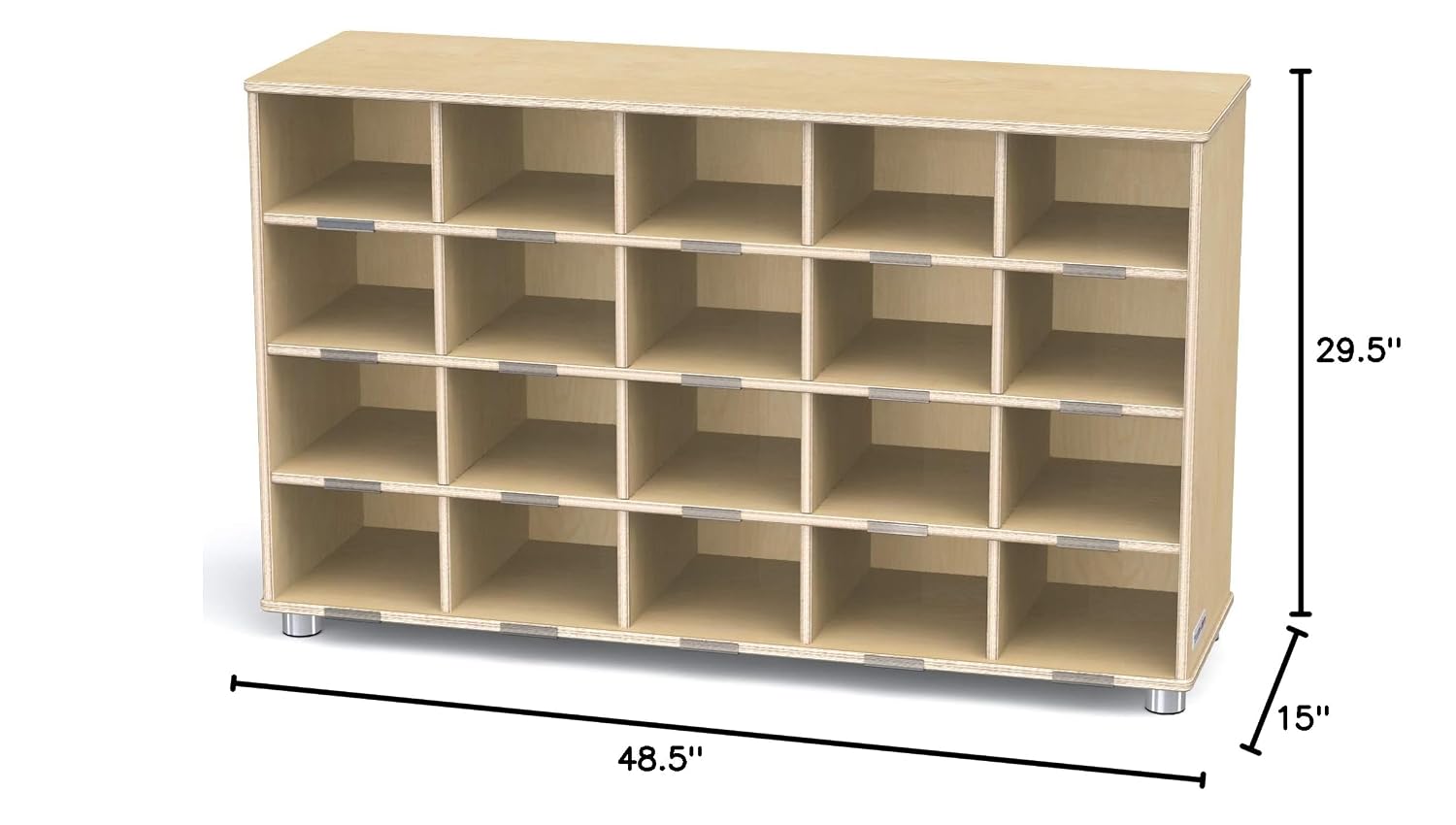 Jonti-Craft 1715JC 20 Cubbie-Tray Shelf Without Bins