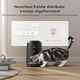 PETLIBRO Distributeur Croquettes Chat Automatique, Wi‑FI 2,4 GHz, 2L, Noir - 8