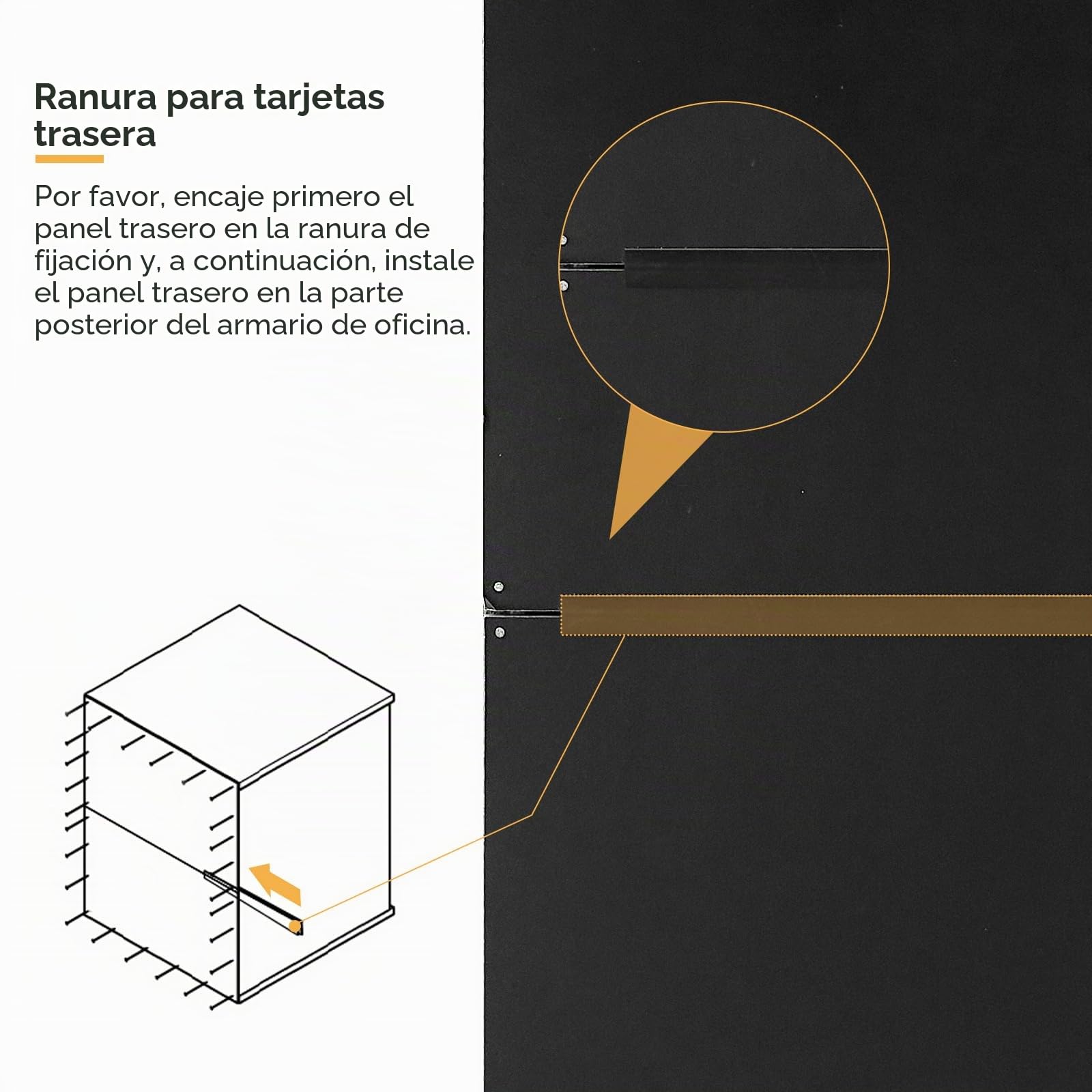 TUKAILAI Cajonera con ruedas, con cerradura, armario de oficina con cajones, armario de oficina con ruedas, compartimentos para muebles de oficina, 40 x 40 x 57 cm, color negro