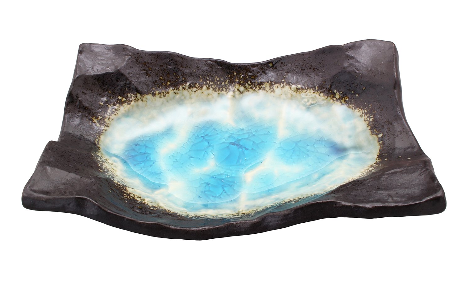 Mino Wavy Plate, New Sea Enamel