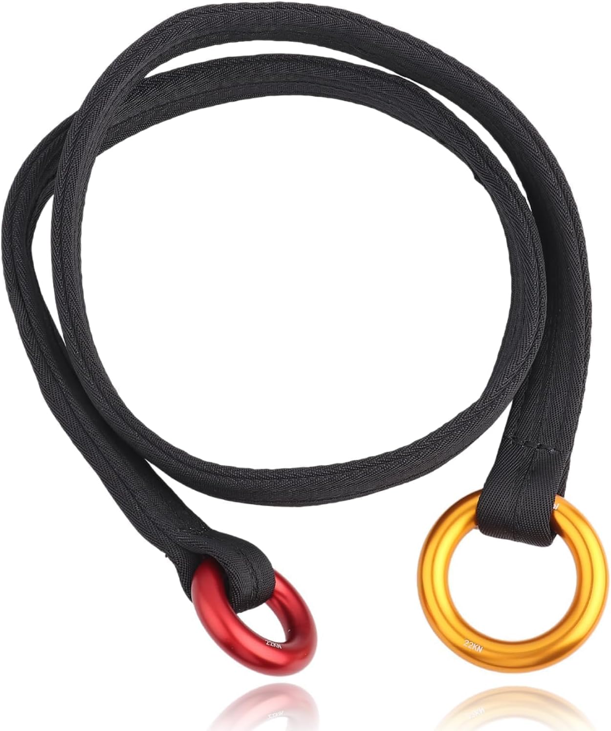 HERCHR Tree Arborist Friction Saver, 22KN Tree Climbing Cambium Saver Loop Belt Arborist Sling Rope Retrievable Anchor, 120cm/47.2inch