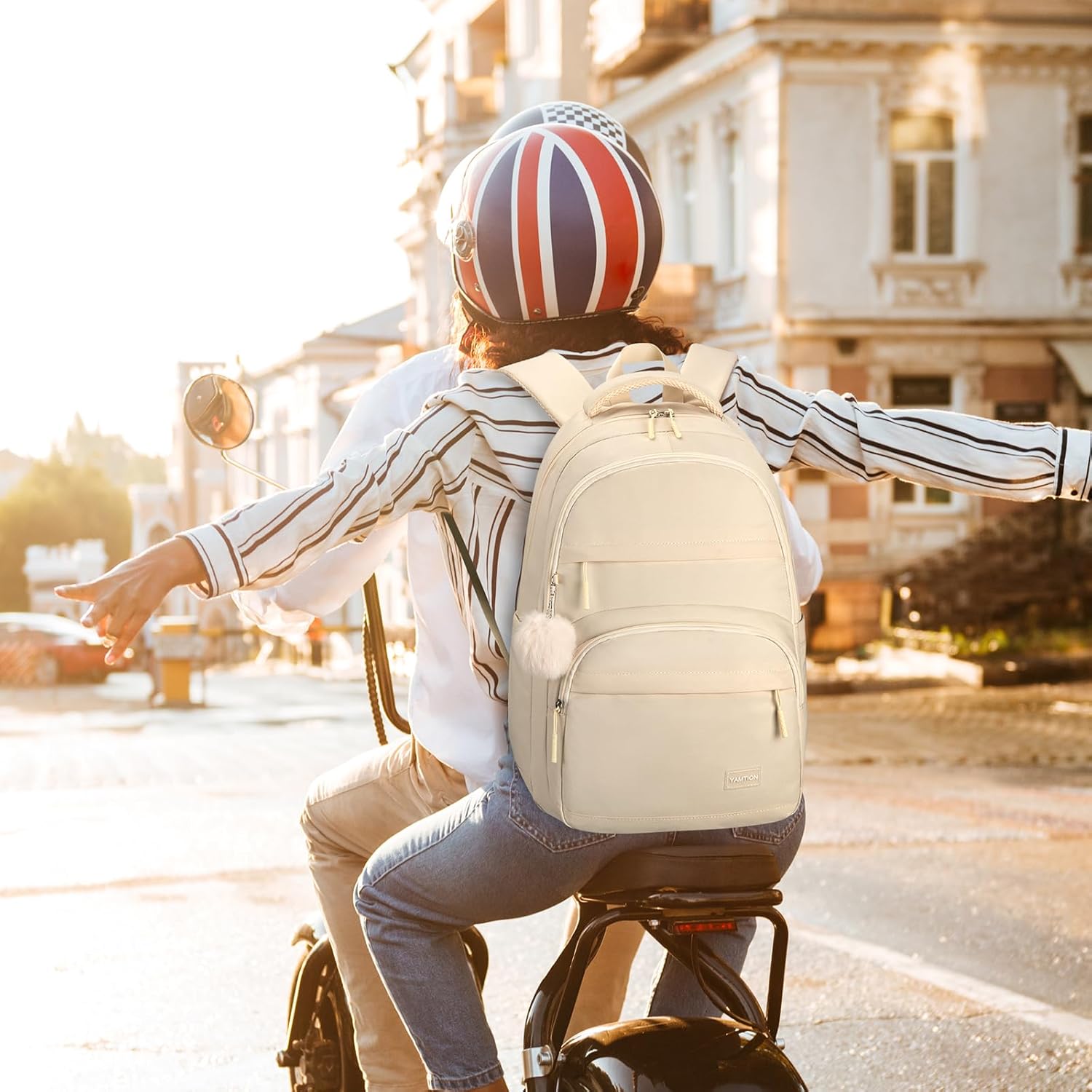 YAMTION School Bag for Women Girls,Laptop Backpack for College Students Secondary School Bags Book Bag Back Pack,Mochilas Mujer Morrales Escuela - Image 2