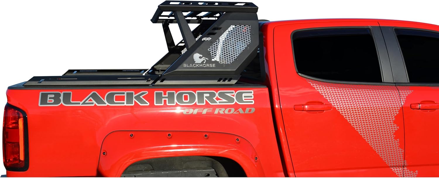 Black Horse Vigor Roll Bar W/Vigor Basket Modular Black Compatible with 2005-2026 Toyota Tacoma-VIRB06BA3