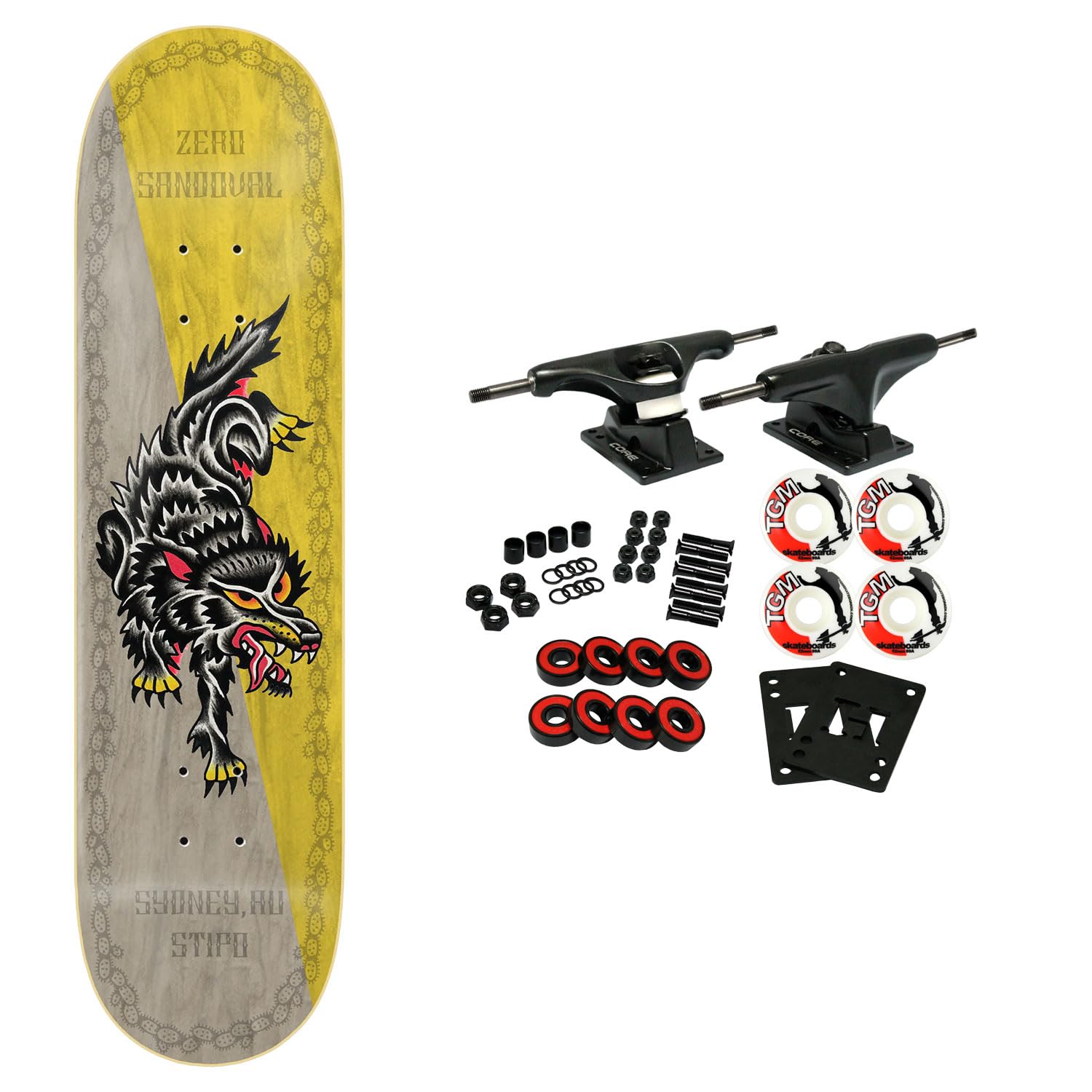 Zero Skateboard Complete Sandoval Stipo 8.37