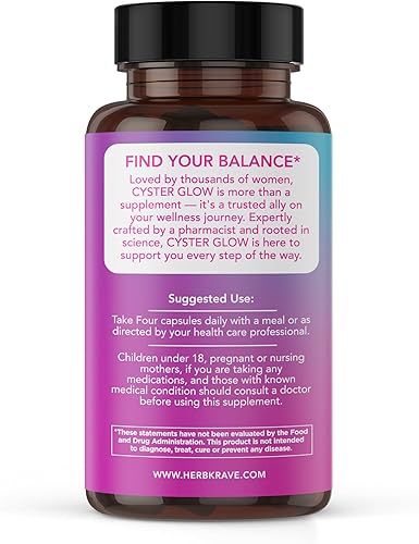 Miniatura 2 de Cyster Glow 9-in-1 Womens Inositol Complex  Myo & D-Chiro Inositol 401  Pharmacist-Formulated Daily Wellness Support.