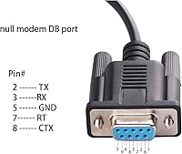 Vista 3 de Cable adaptador USB a RS-232 DB9 hembra de 9 pines nulo módem Rollover para Windows, Linux MAC OS (módem nulo)