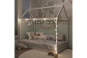 Kids Size Floor Bed - Merax Modern Style Wood House Toddler Bed...