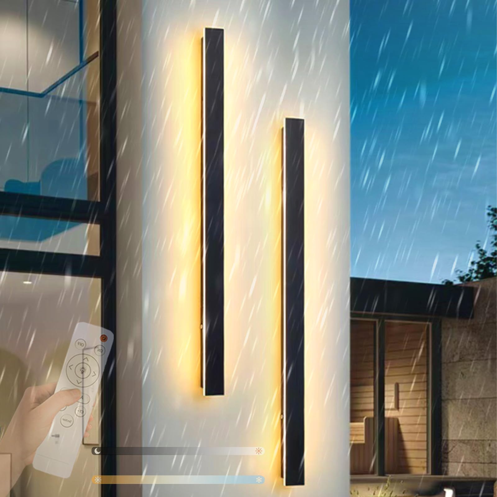 Applique murale LED pour terrasse et jardin luminaire extérieur variable