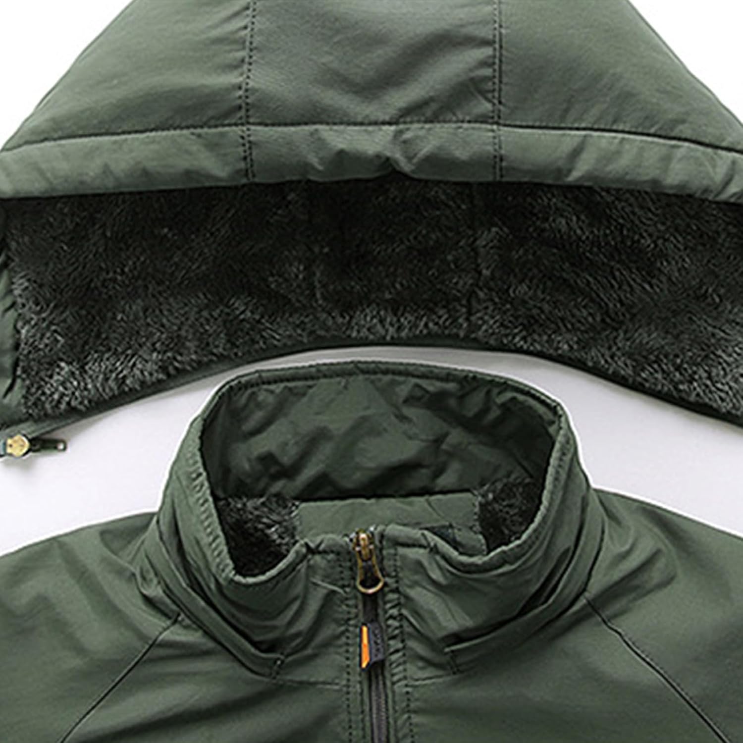 Black Waterproof Winter Warm Jackets for Men:Fashion Lightweight Zip up Hiking Outdoor Coats Fall Outfits