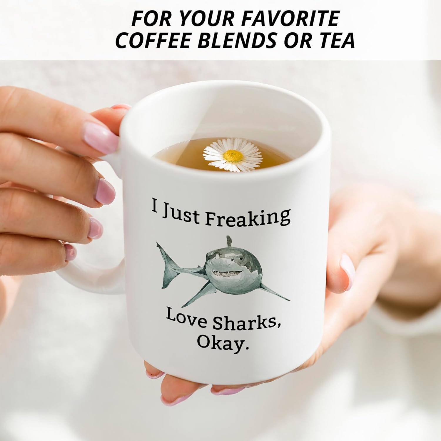 Shark Mug, Shark Coffee Mug, Shark Cup, Shark Gifts for Shark Lovers, Shark Themed Gifts, Gifts for Shark Lovers, Shark Lovers Gifts Coffee Mug Cup for Kids Women Men - Image 4