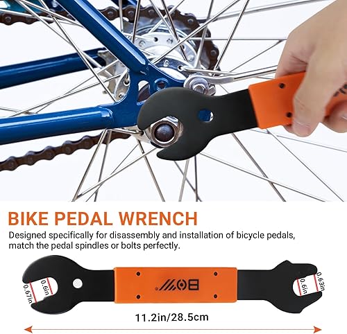 Miniatura 4 de FOUUAAOOU Kit de herramientas para bicicleta, tiene herramienta de extracción de casete de bicicleta 3 en 1, llave de pedal de bicicleta,