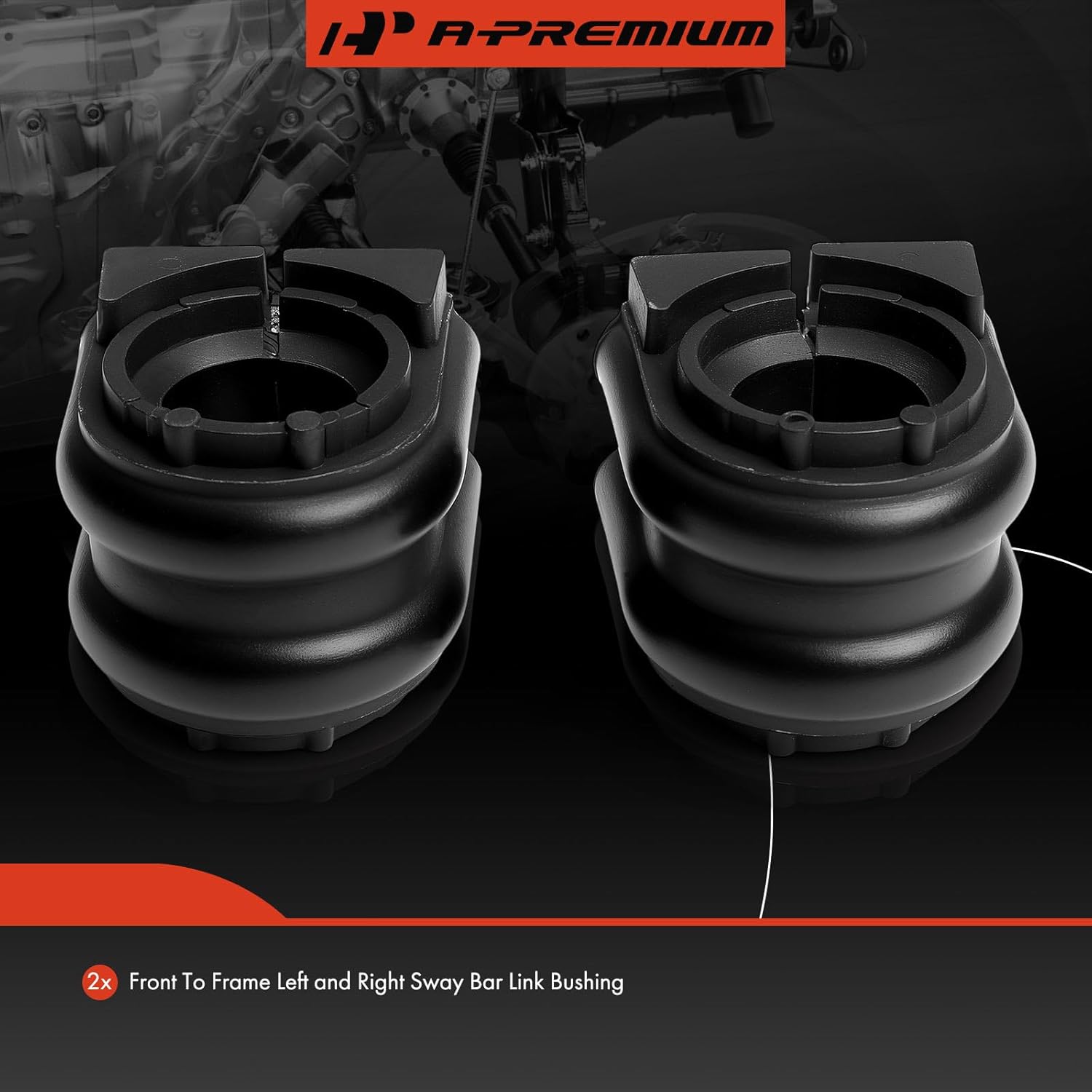 A-Premium 2 x Front To Frame Sway Bar Bushing Kit, Compatible with Kia Sorento 2016-2023, Sedona 2019-2021, Telluride 2020-2023 & Santa Fe 2019-2024, Palisade 2020-2024