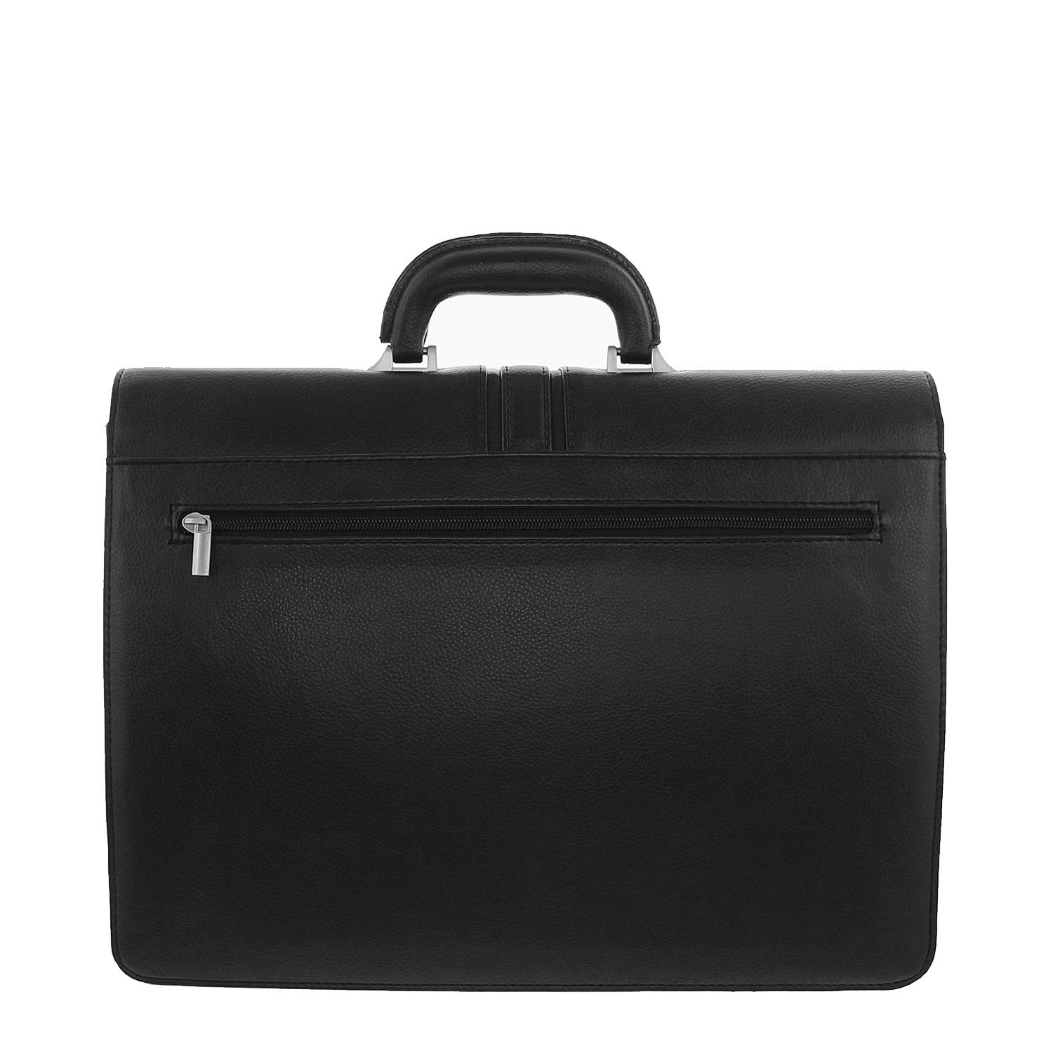 Bag Street Aktentasche Herren schwarz Kunstleder-Aktentasche Aktenkoffer Bürotasche, ohne, Schwarz