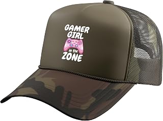 Gamer Girl in The Zone Trucker Hat with Adjustable Mesh Back
