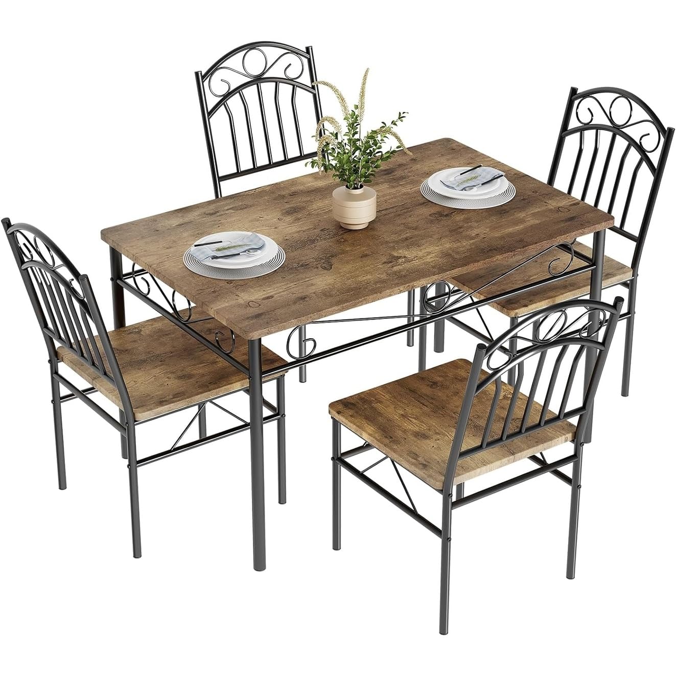 Bed Bath & Beyond Retro Industrial Dining Table, Breakfast Nook, Small Space (TABLE ONLY)