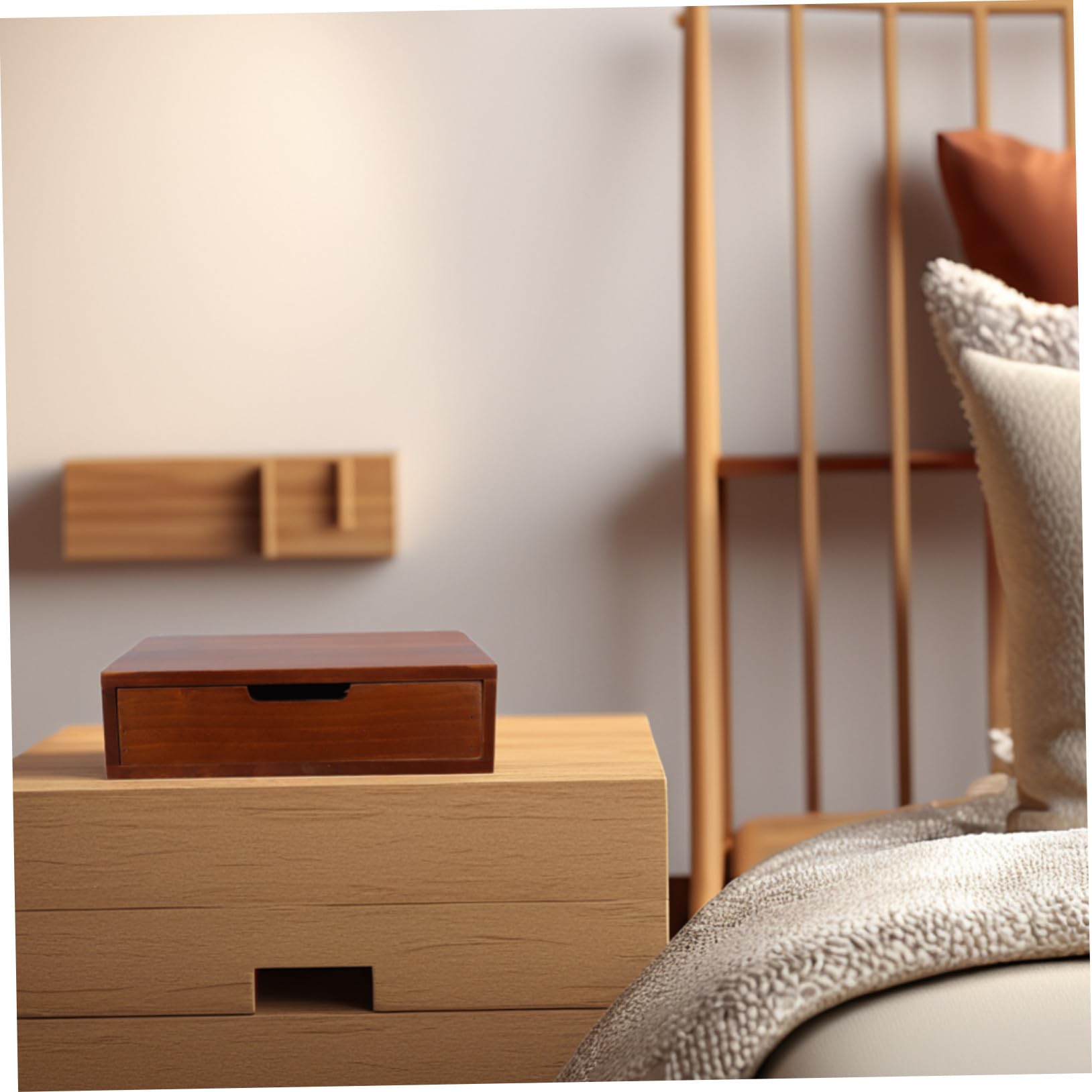Organizzatore da Scrivania Struttura Robusta e Versatile Cassetti in Legno Vintage per Cucina e Camera