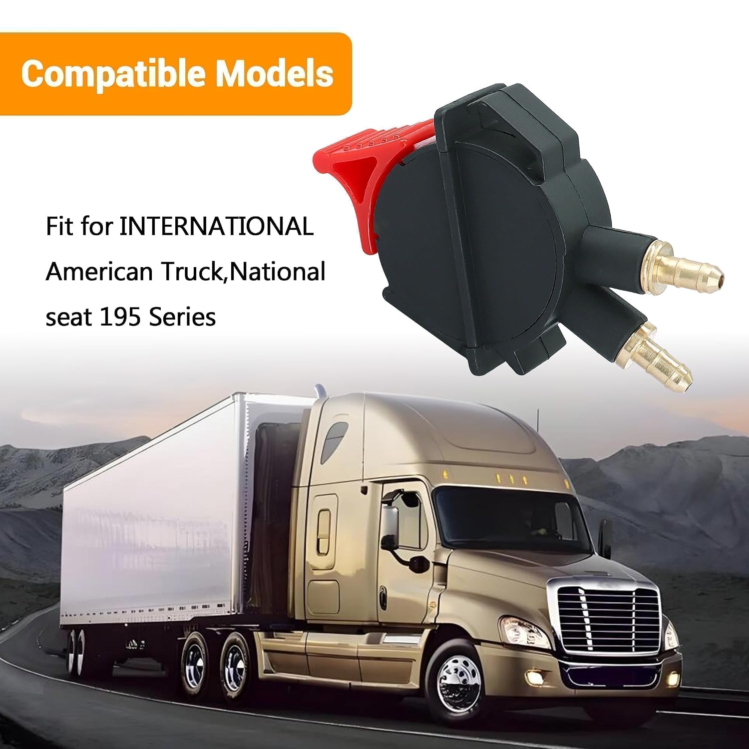 SK165305 SK146701 2586418C91 229697-01 High Pressure Red Seat Height Adjust Air Valve Rocker Switch Control Fit for International American Truck National seat 195 Series air seat