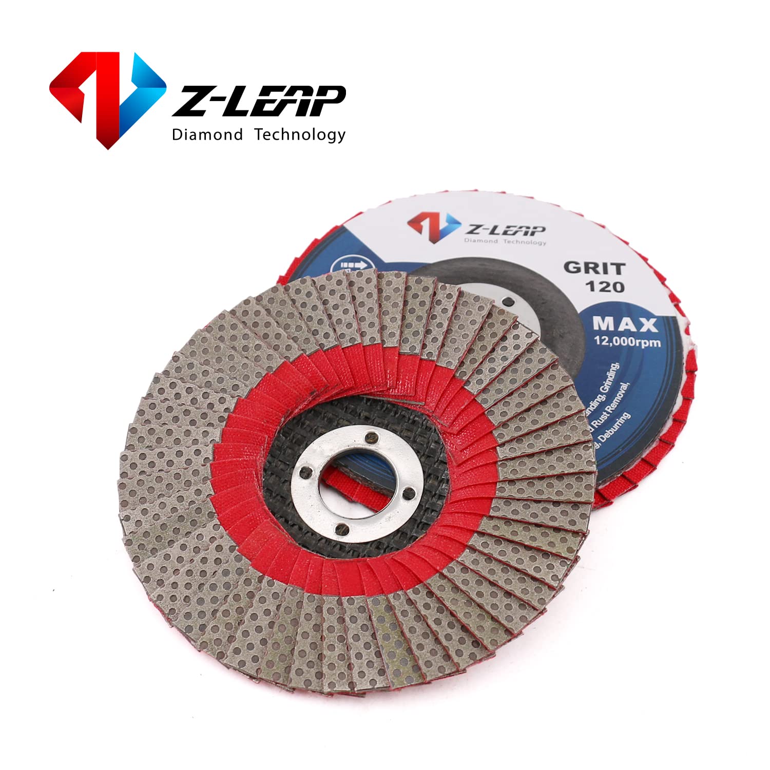 4Inch 120 Grit Grinding Wheels 100mm Flap Sanding Abrasive Disc for Angle Grinder Diamond Sanding Pad with 5/8" Arbor