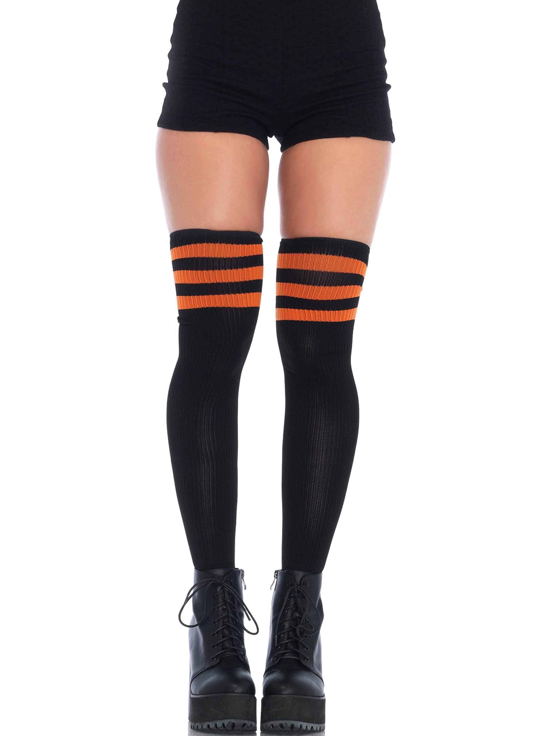 Athletic Three Striped Thigh High Socks
