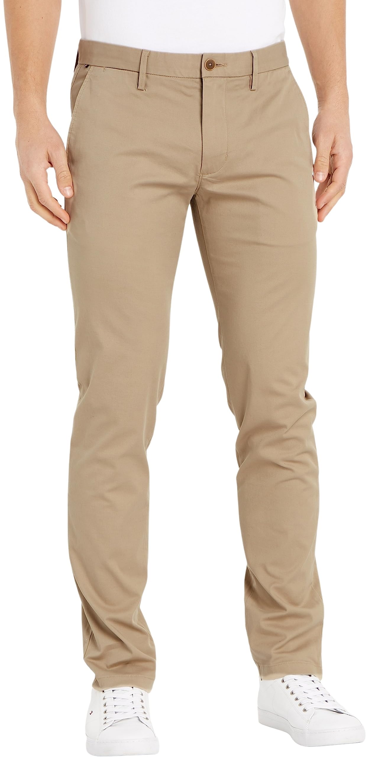 Tommy Hilfiger Uomo Pantaloni Core Bleecker 1985 Pima Cotton Chino, Beige (Batique Khaki), 34W/34L-image