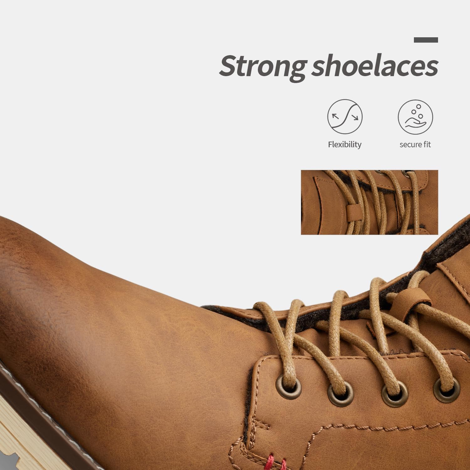 Vostey Men's Chukka Boots Motorcycle Casual Hiking Boot for Men - Image 3