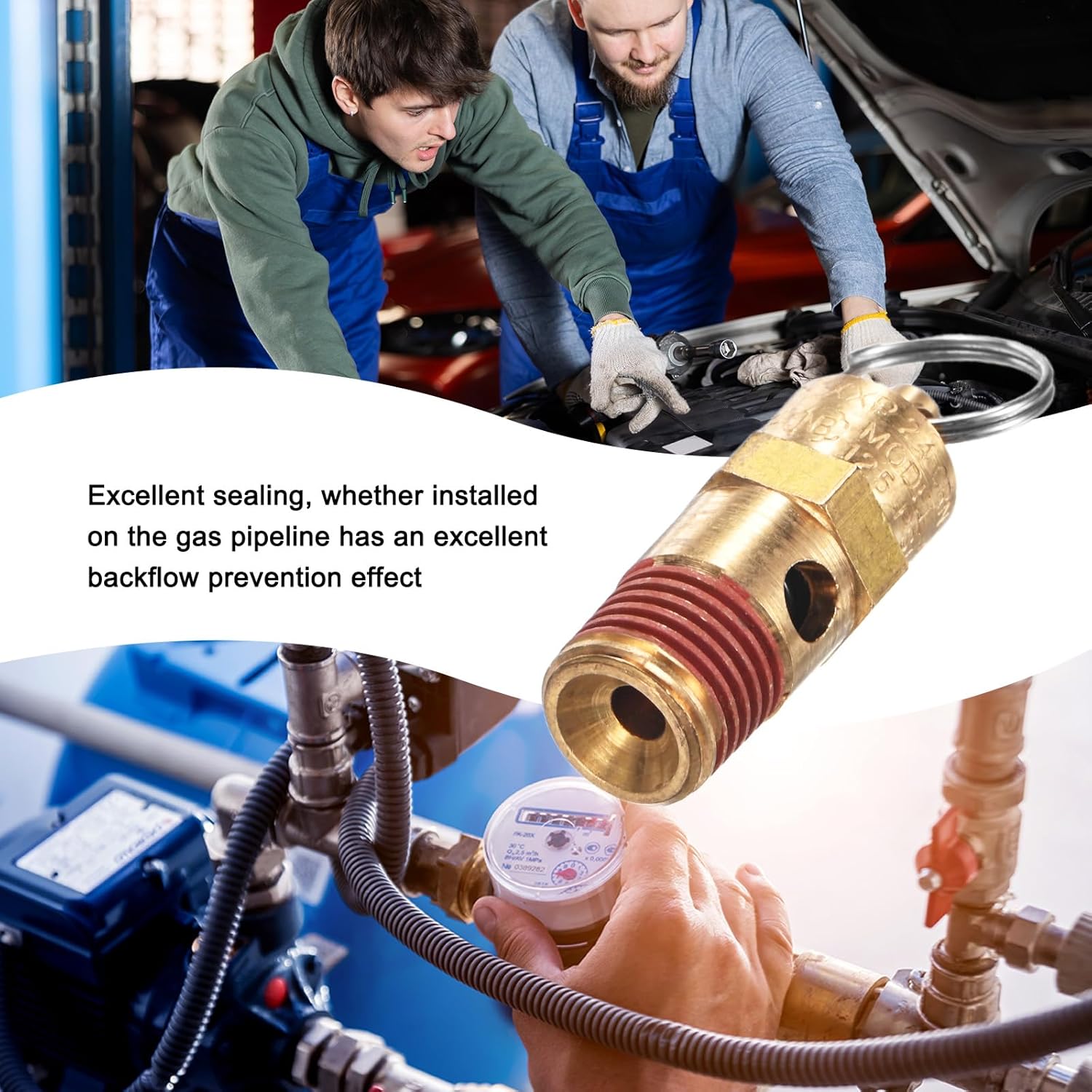 M METERXITY 4-Pack Air Compressor Pressure Release Safety Valve, 1/4" NPT Male 125 PSI Brass Threaded Automatic Air Vent Safety Control Valve